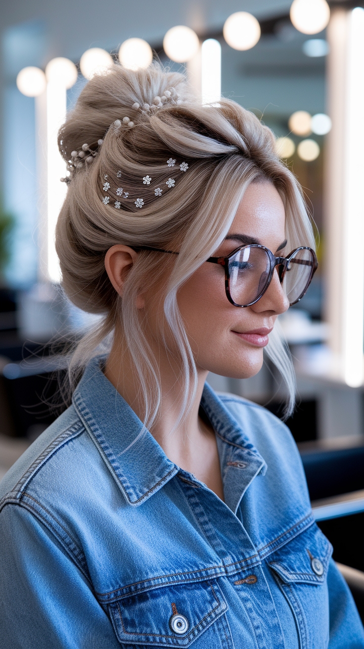 easy hair updos for medium hair outfit idea