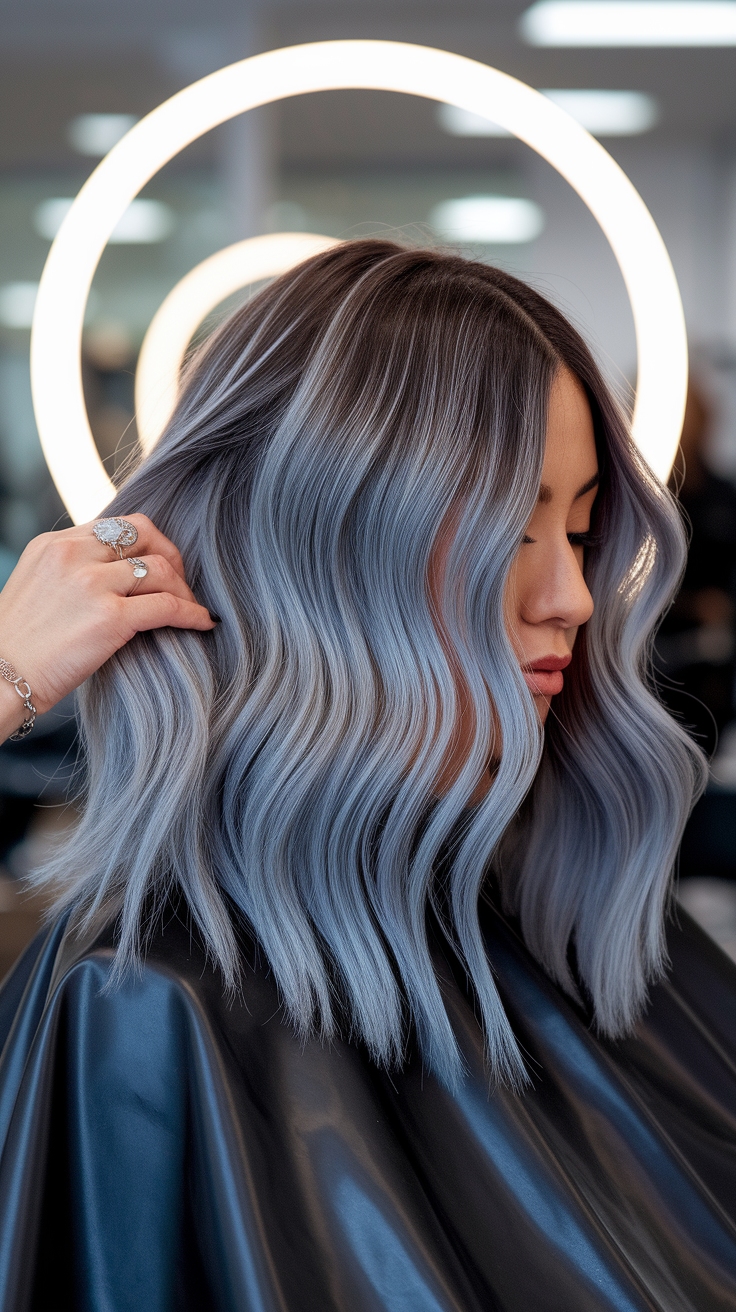 Gray Blending Hair Highlights for Dark Hair _EG0_