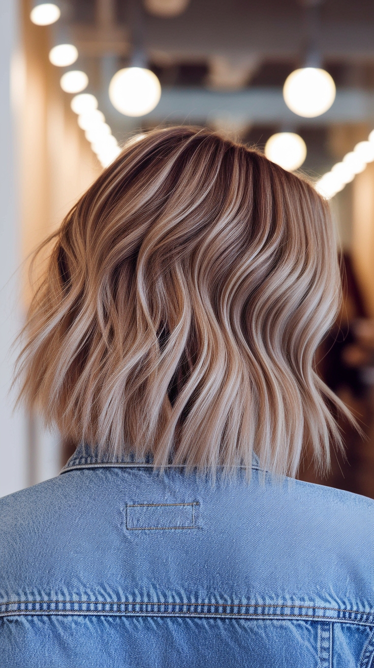 hair cut medium hair outfit idea