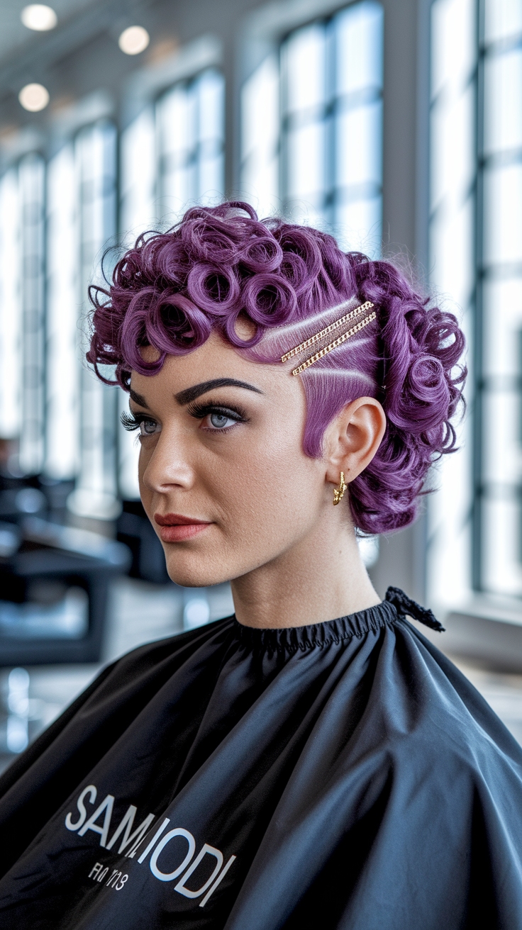 hair styles for short hair curly outfit idea
