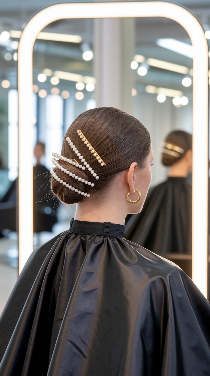 hair styles with hair clips outfit idea