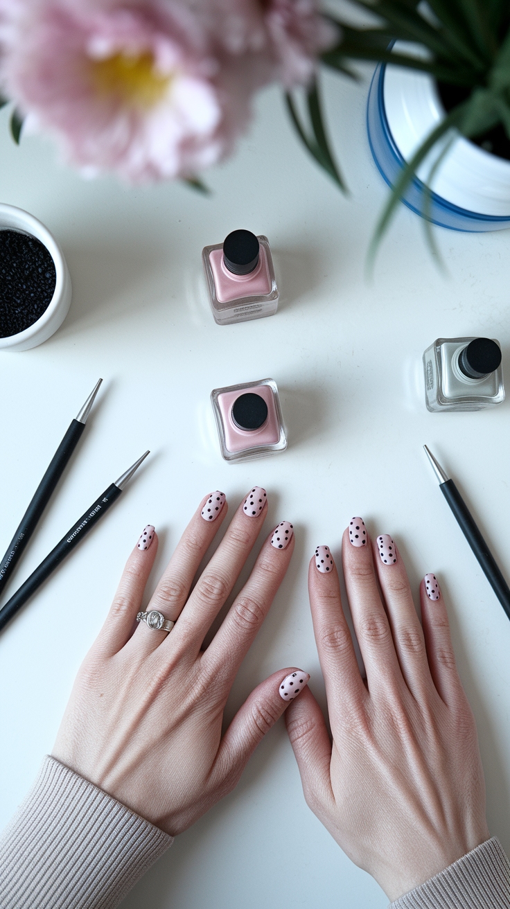 nail art simple design outfit idea