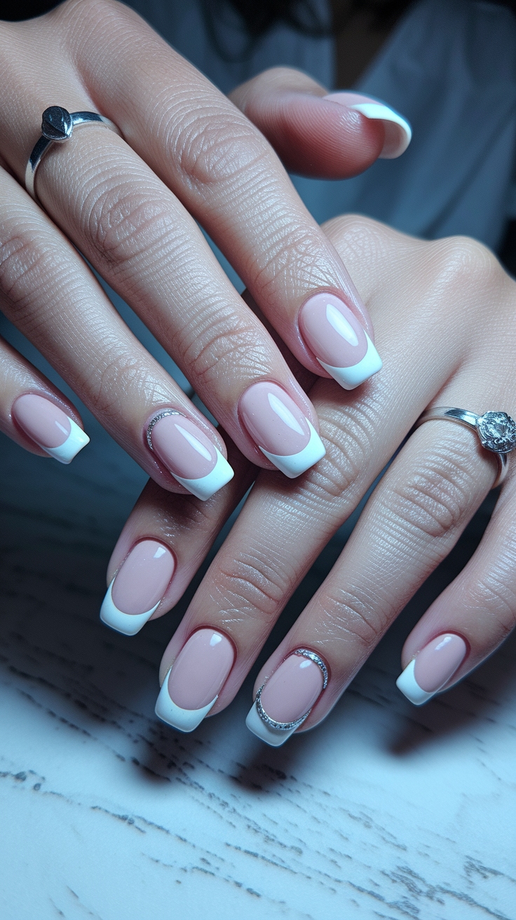 nail design french tip outfit idea
