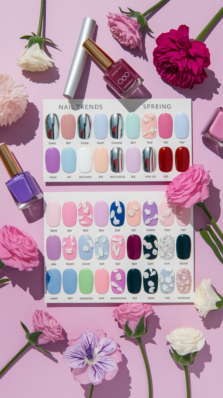 nail trends 2025 spring outfit idea