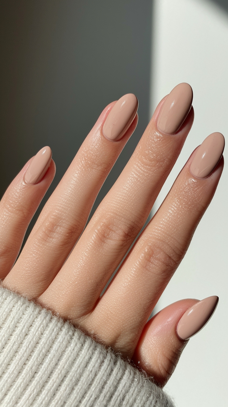natural nail inspo short outfit idea