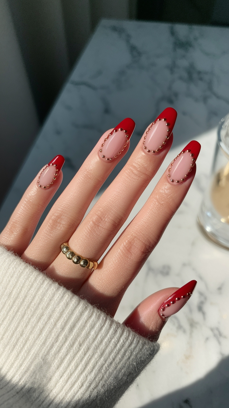 red french nail designs outfit idea