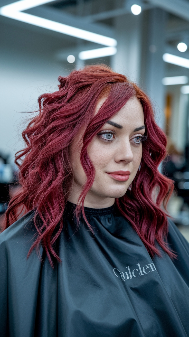 red hair highlights on brown hair outfit idea