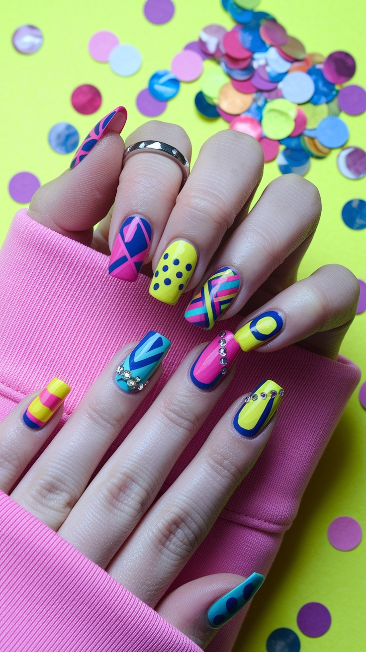 short funky nail designs outfit idea