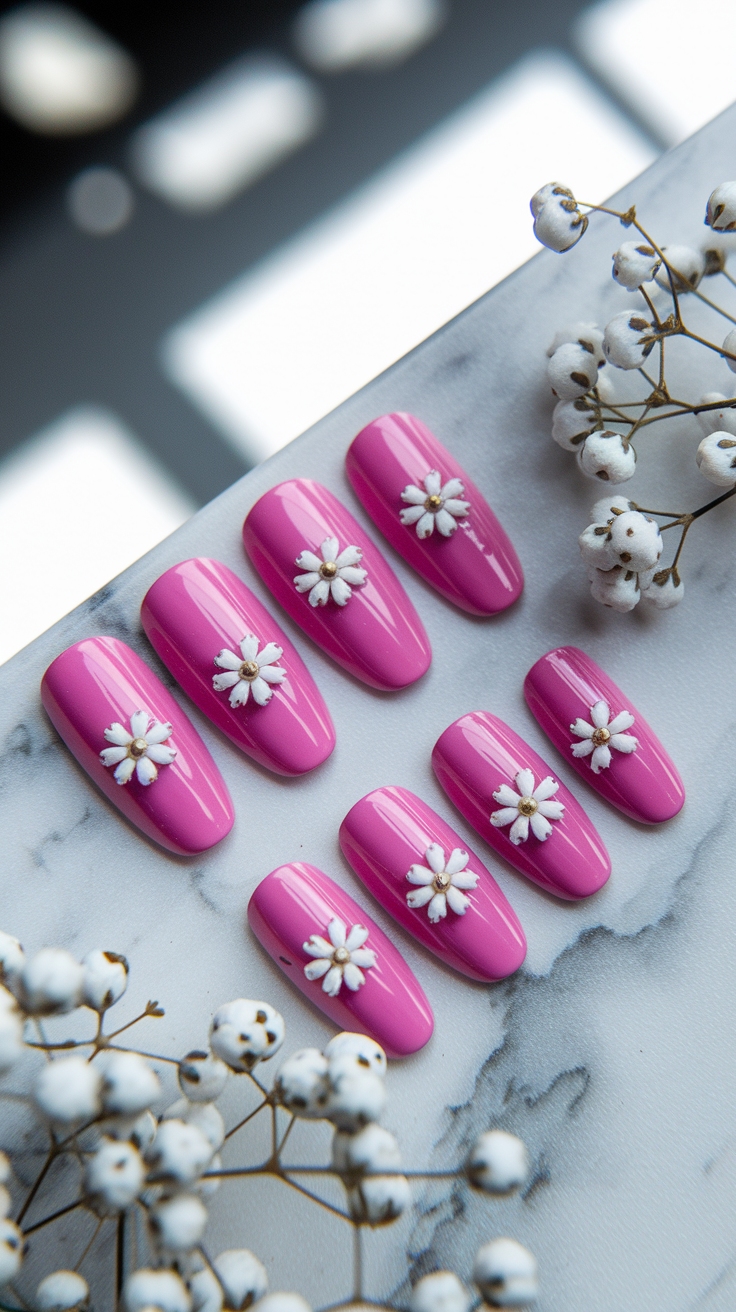 short nail designs pink outfit idea