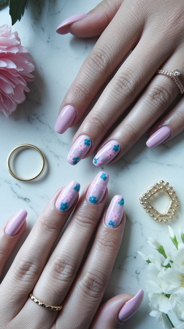spring acrylic nail designs outfit idea
