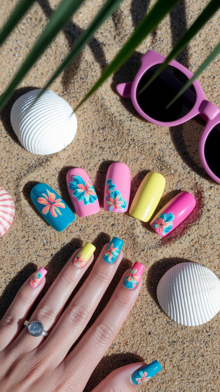 square nail designs summer outfit idea