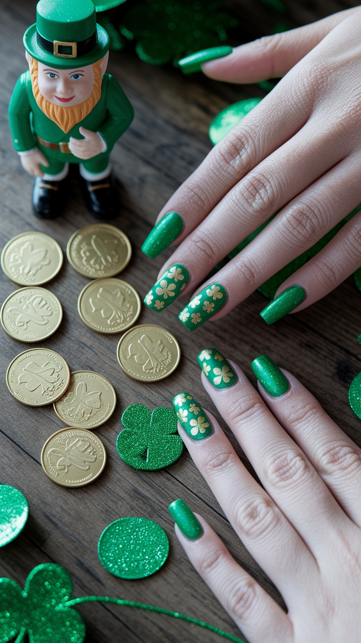 st patricks nail designs outfit idea