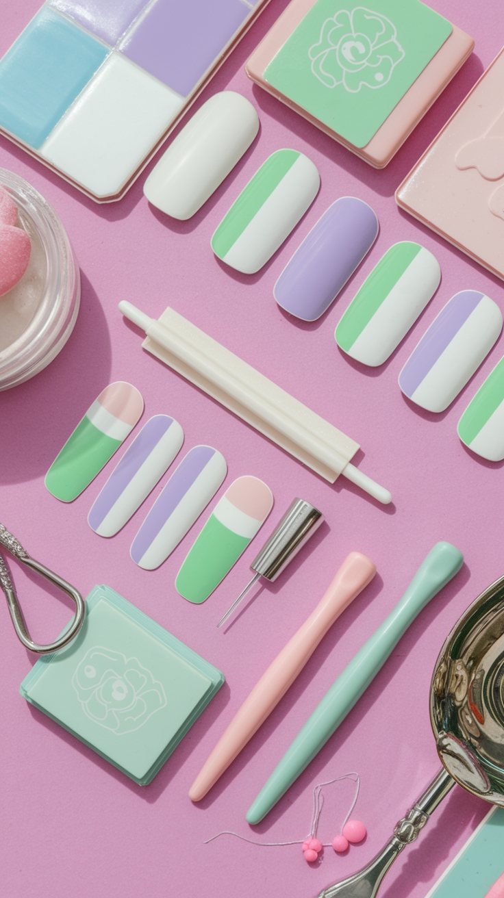 super easy nail designs outfit idea