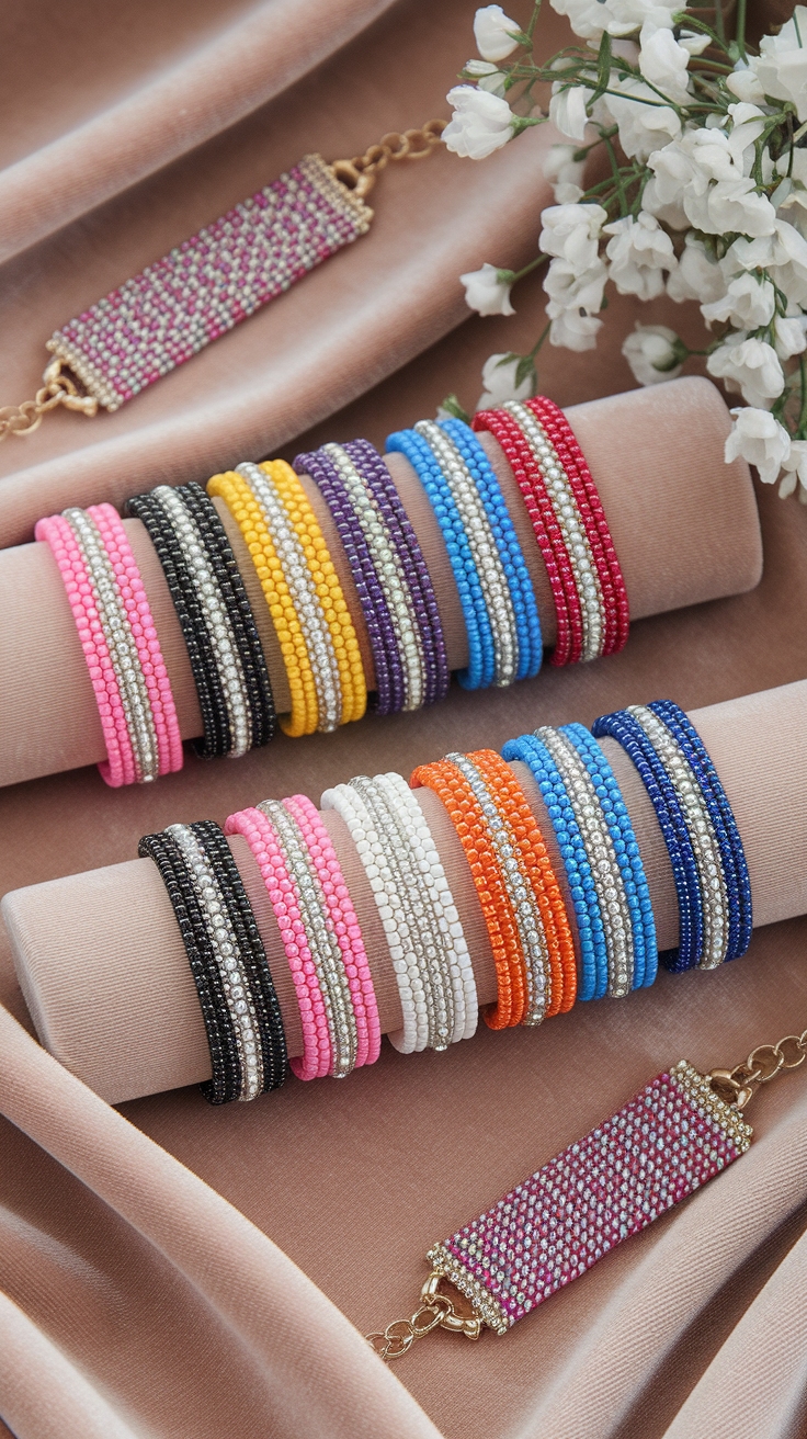 Stylish Beaded Matching Bracelets to Elevate Your Outfit outfit idea