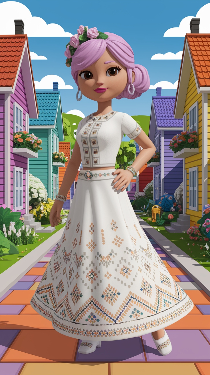 Bloxburg White Skirt Codes: Chic Choices for Your Home outfit idea