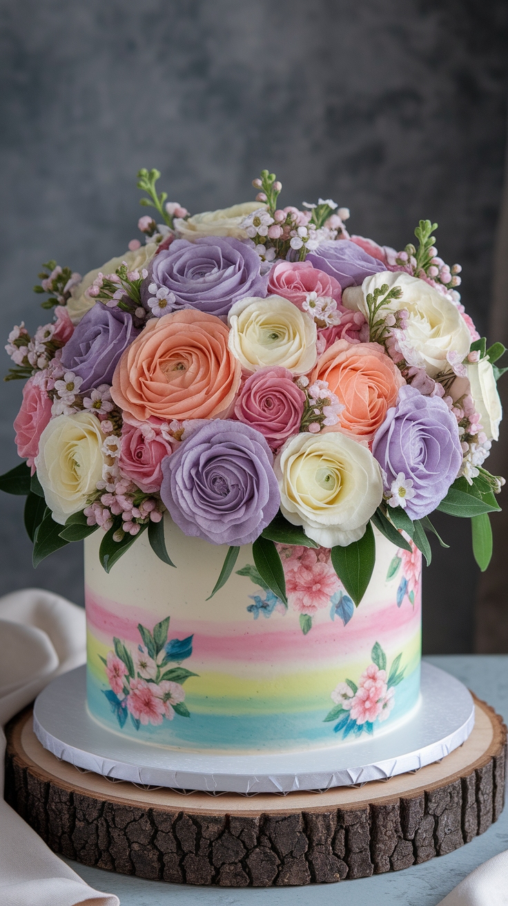 Decorating with a Bouquet of Flowers Cake for Celebrations outfit idea