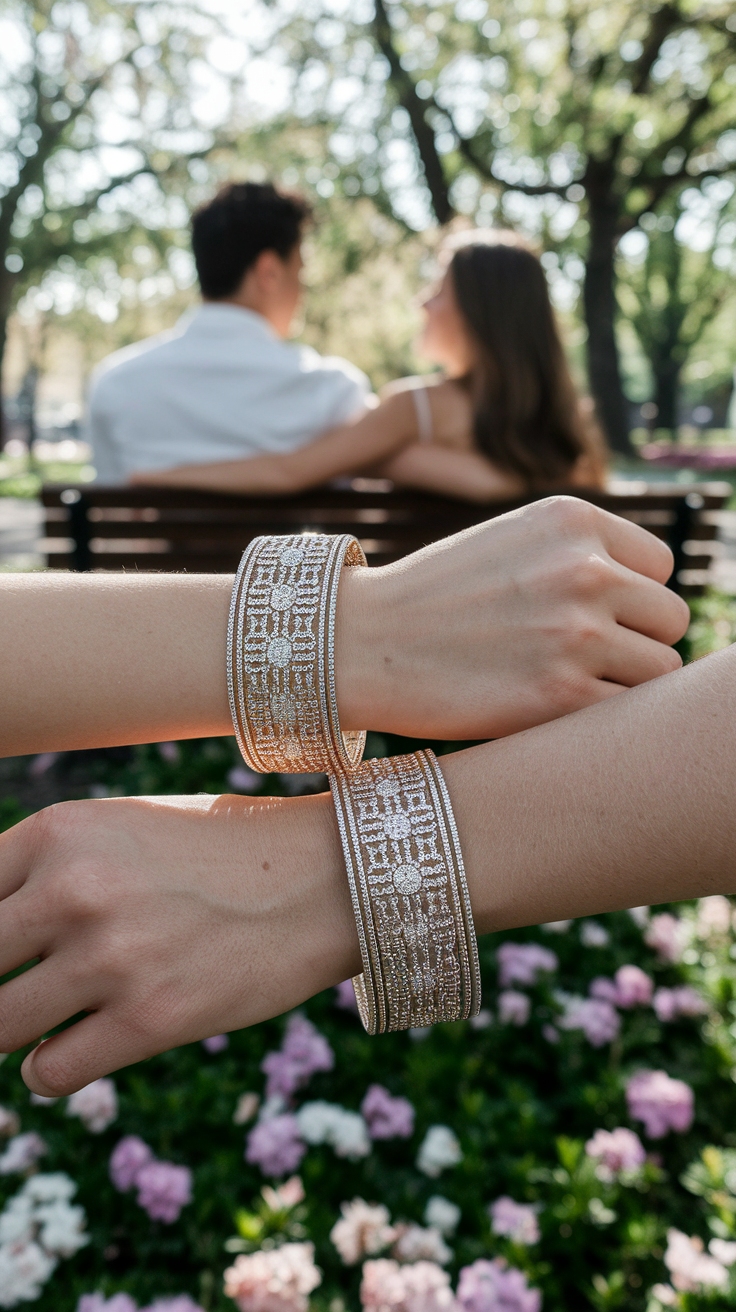 Chic Bracelets Matching Couple for Romantic Vibes outfit idea