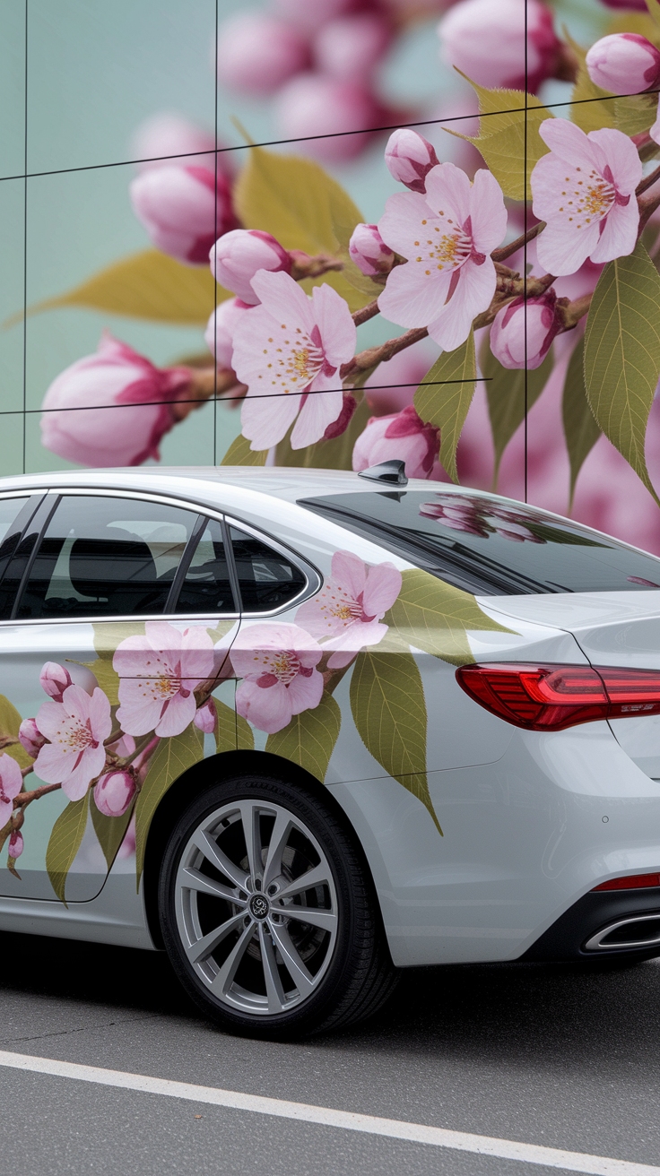 Cherry Blossom Car Wrap: Make Your Ride Stand Out outfit idea