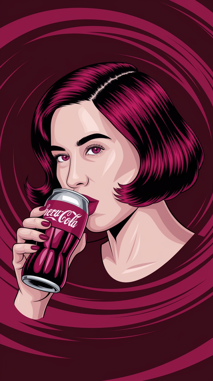 Cherry Coke Dark Red Hair Color Burgundy Trends outfit idea