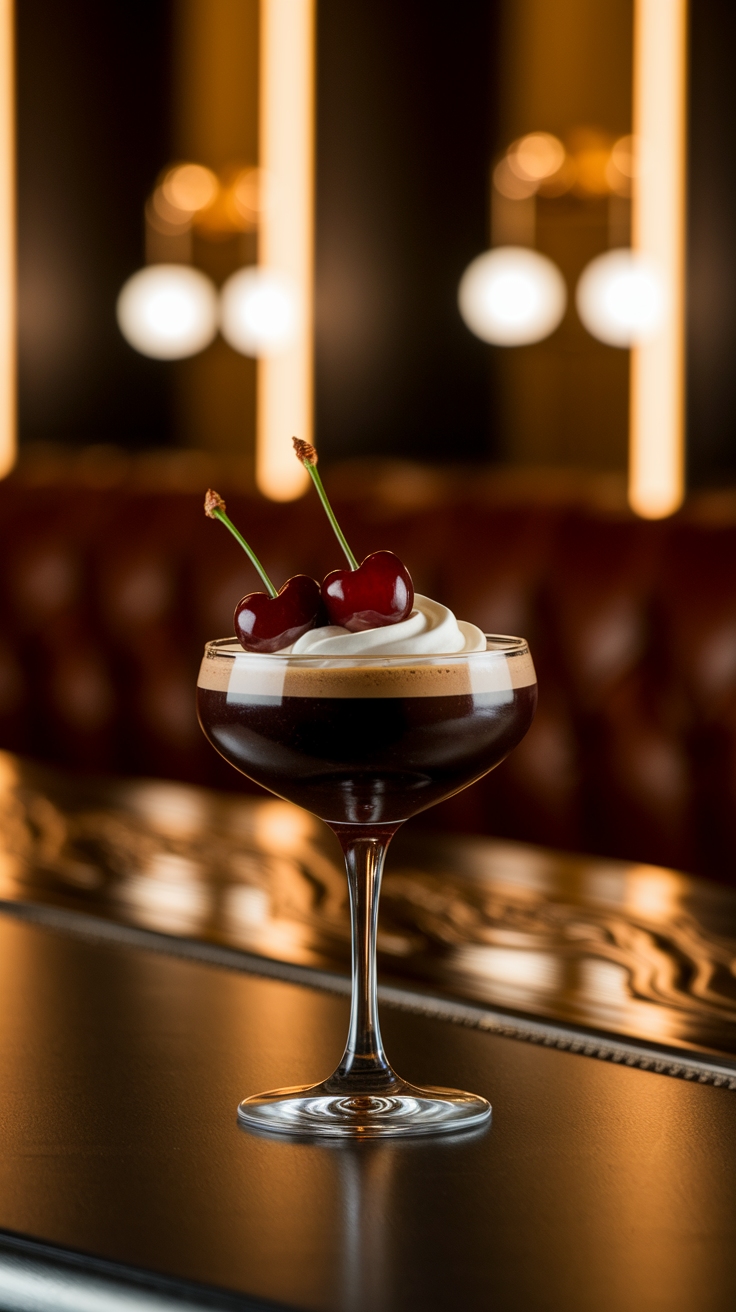 Sipping on a Cherry Espresso Martini: A Trendy Choice outfit idea