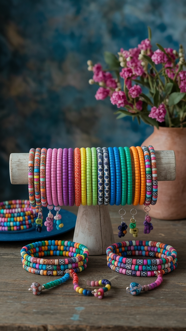 DIY Clay Bead Bracelets for a Personal Touch outfit idea
