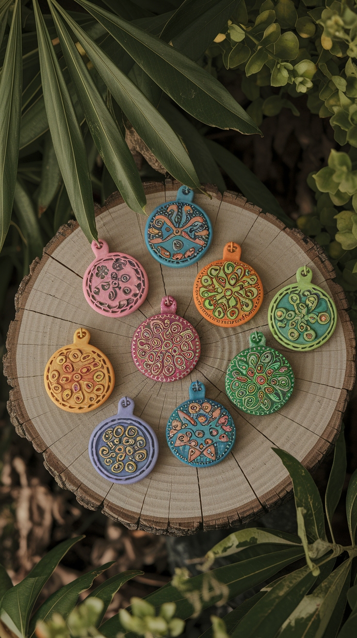Creative Clay Necklace Charms to Make Your Statement outfit idea