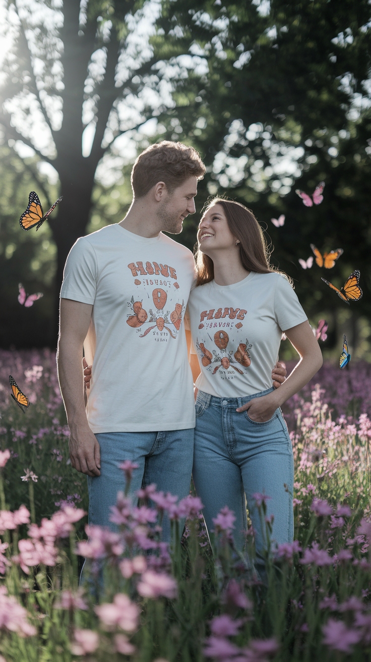 Couple T Shirts Matching for Perfectly Paired Styles outfit idea