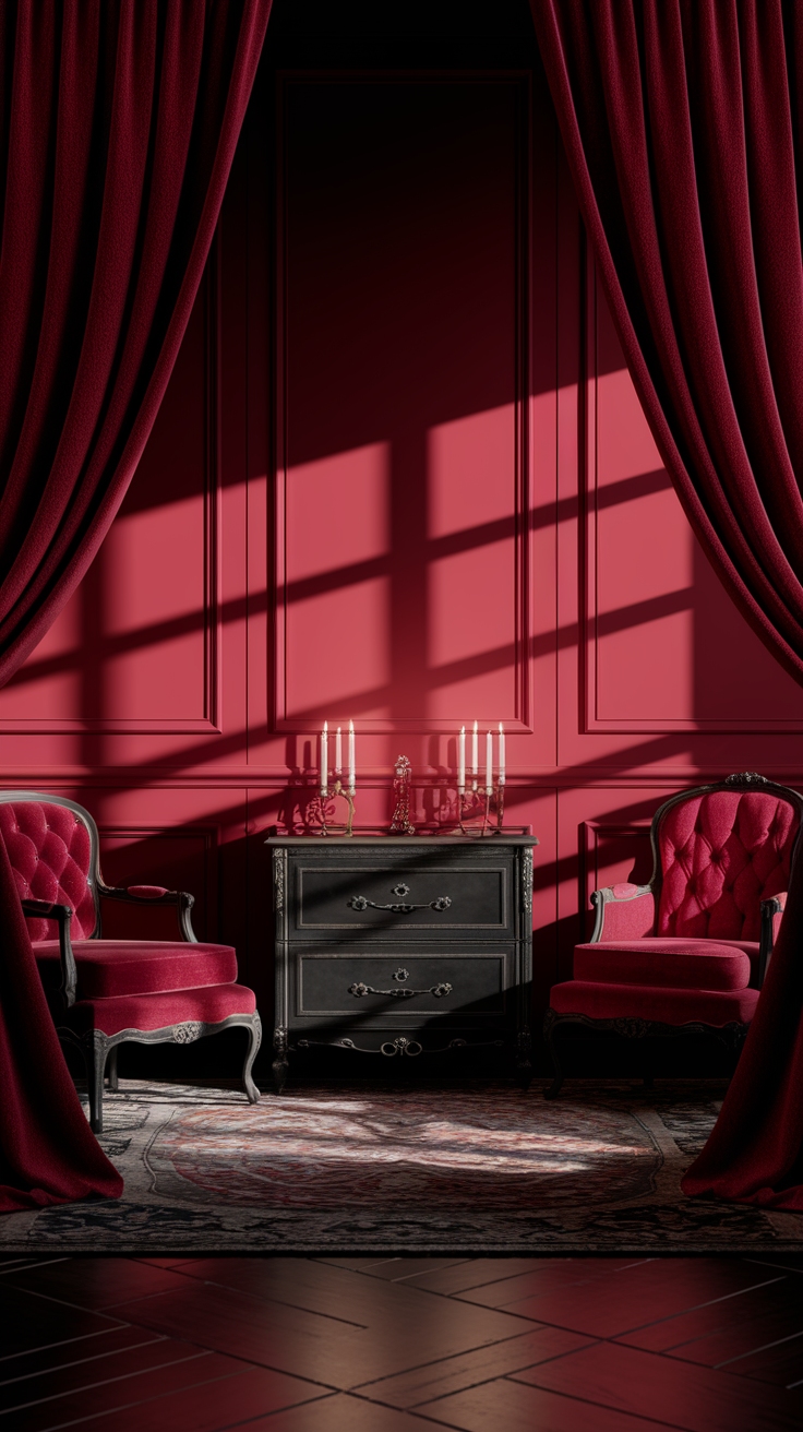 Embrace the Dark Cherry Red Aesthetic in Your Wardrobe outfit idea