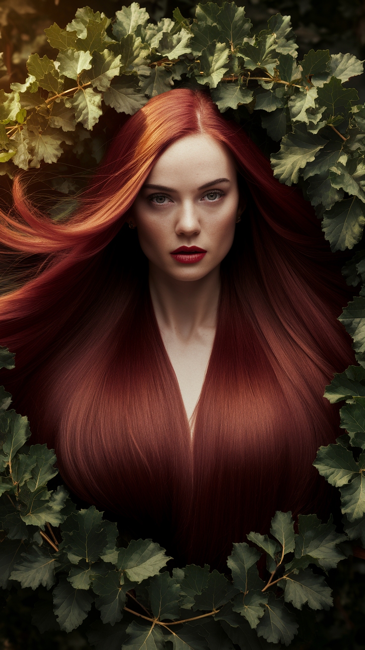 Dark Cherry Red Hair Color: Chic Choices outfit idea