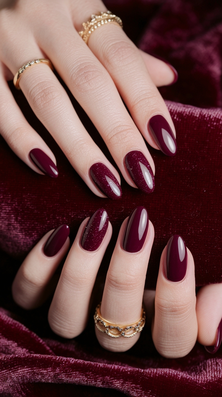 Dark Cherry Red Nails: Perfect for Any Occasion outfit idea