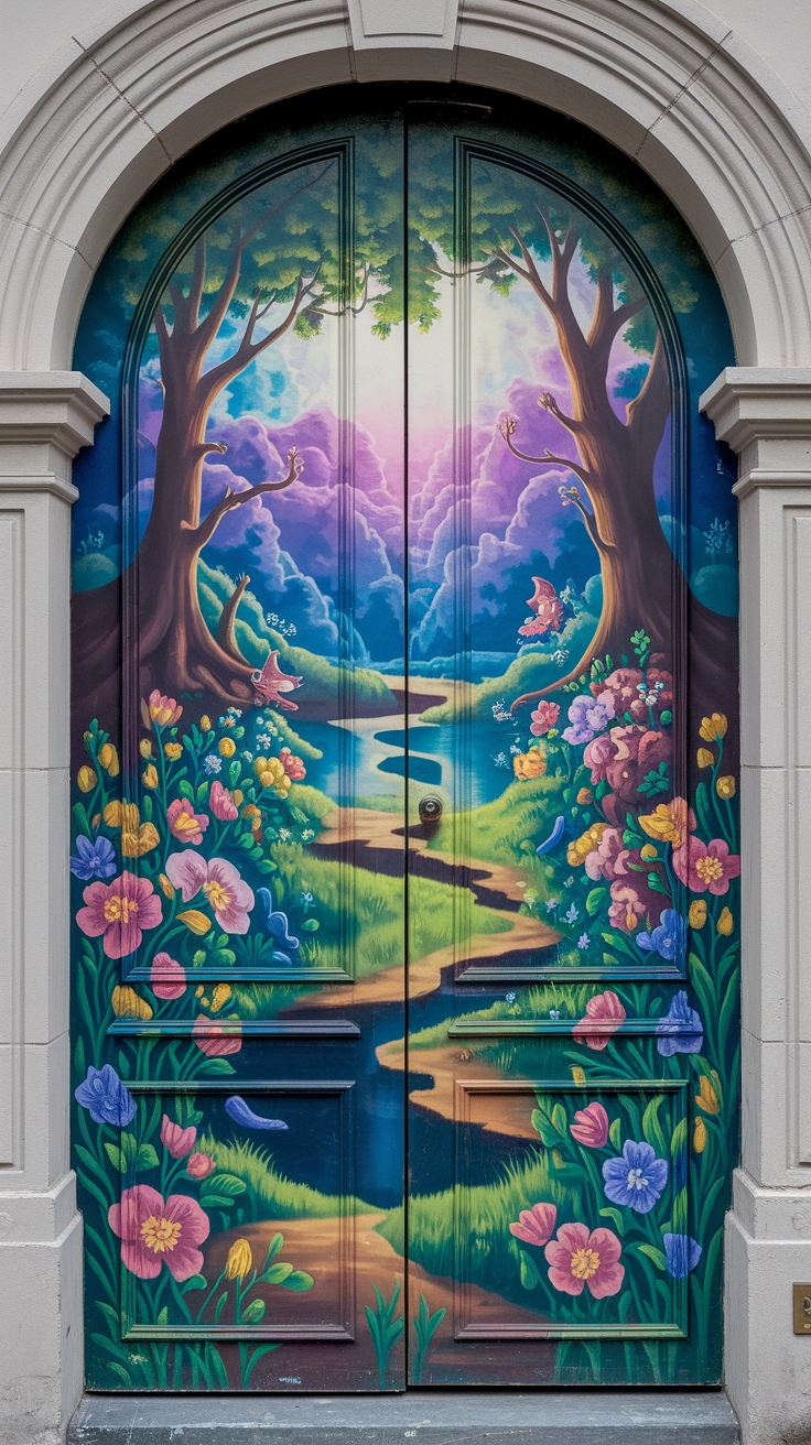Transform Your Space with Stunning Door Murals outfit idea