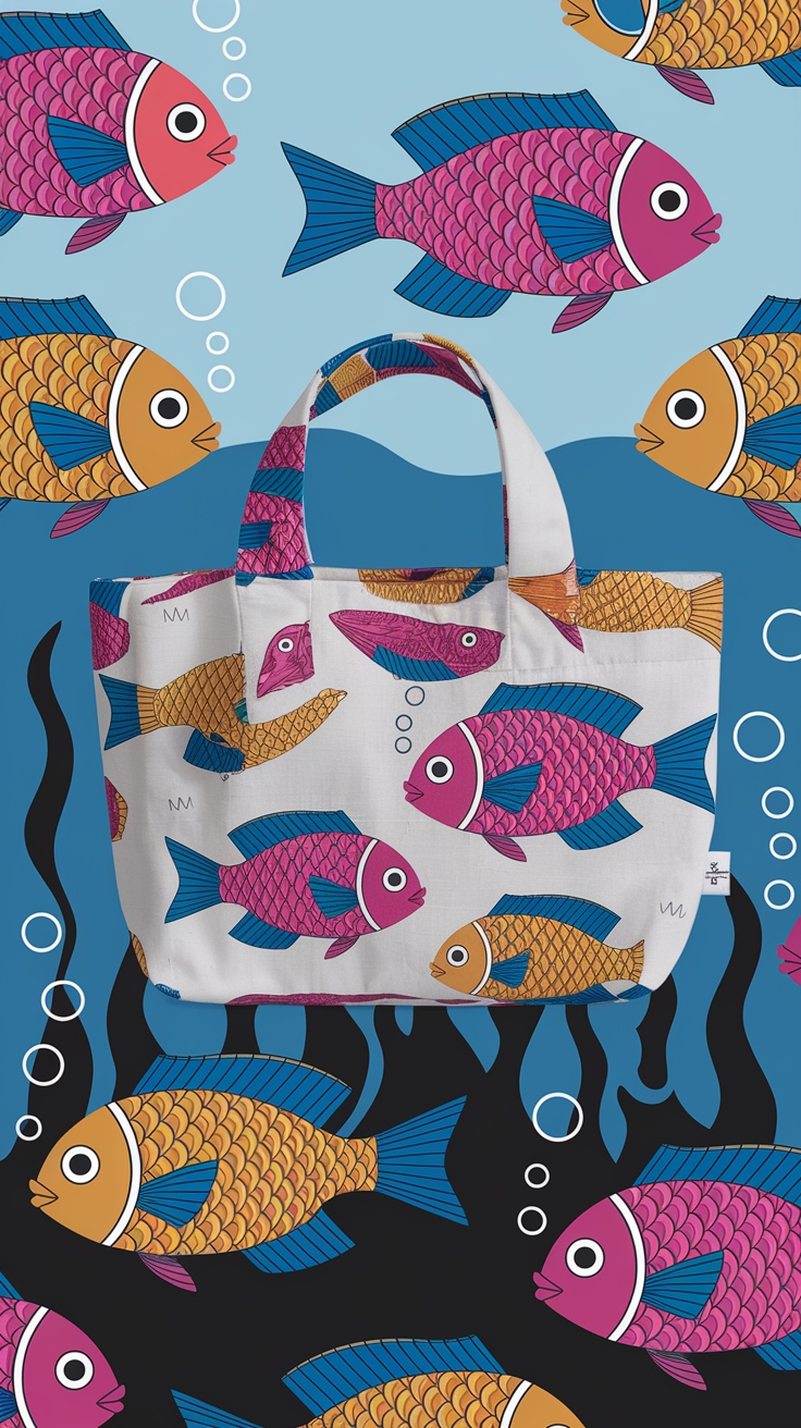 Fish Bag Sewing Pattern for Fashionable Fun outfit idea