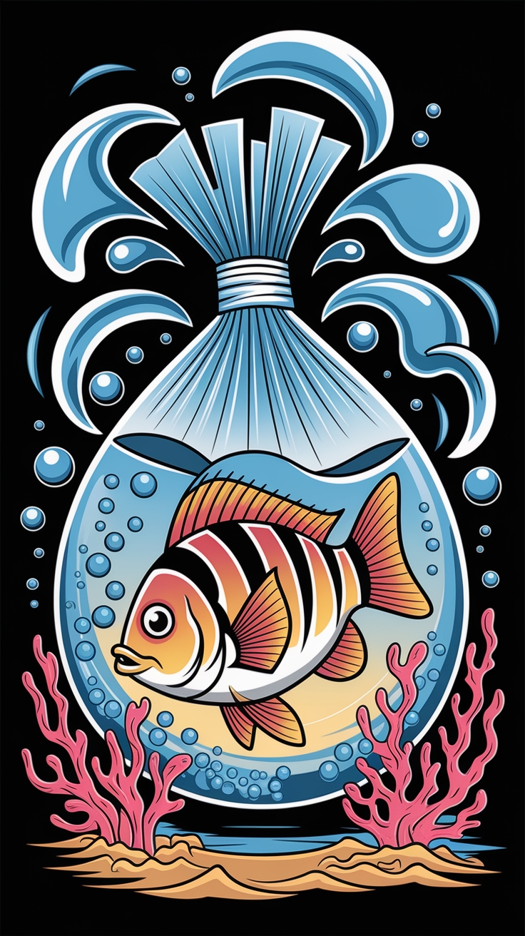 Fish in a Bag Tattoo: Trendy Ink Ideas outfit idea