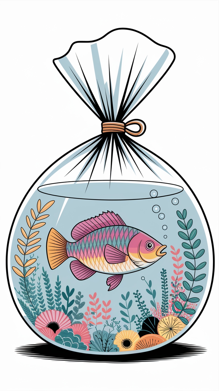 Creative Ideas for Fish in Bag Drawing Techniques outfit idea