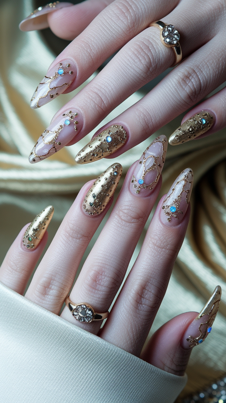 Gold Goddess Nails: Shine Bright with Metallics outfit idea