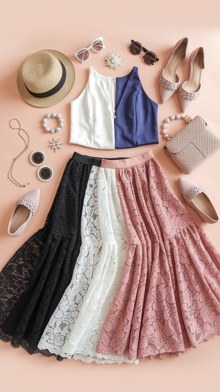Lace Skirt Outfit Ideas: Versatile and Trendy Choices outfit idea