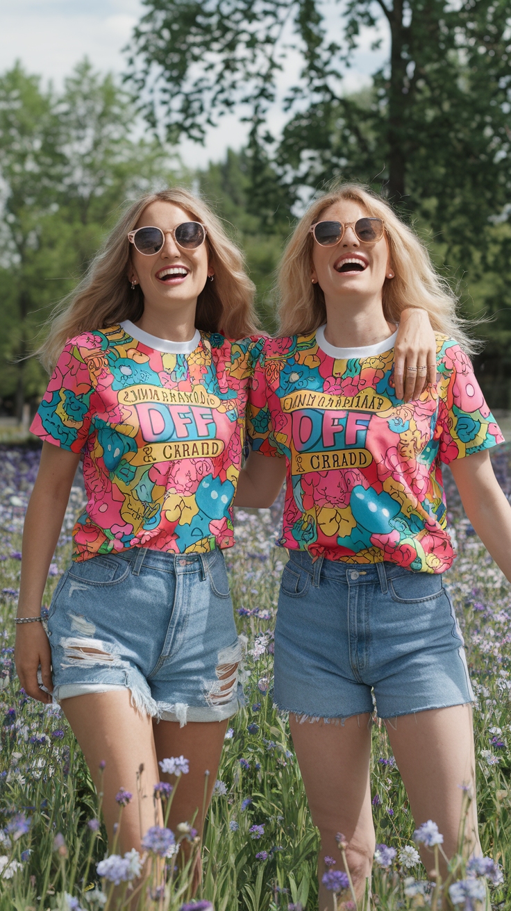 Matching BFF Shirts for Fun and Fashion outfit idea