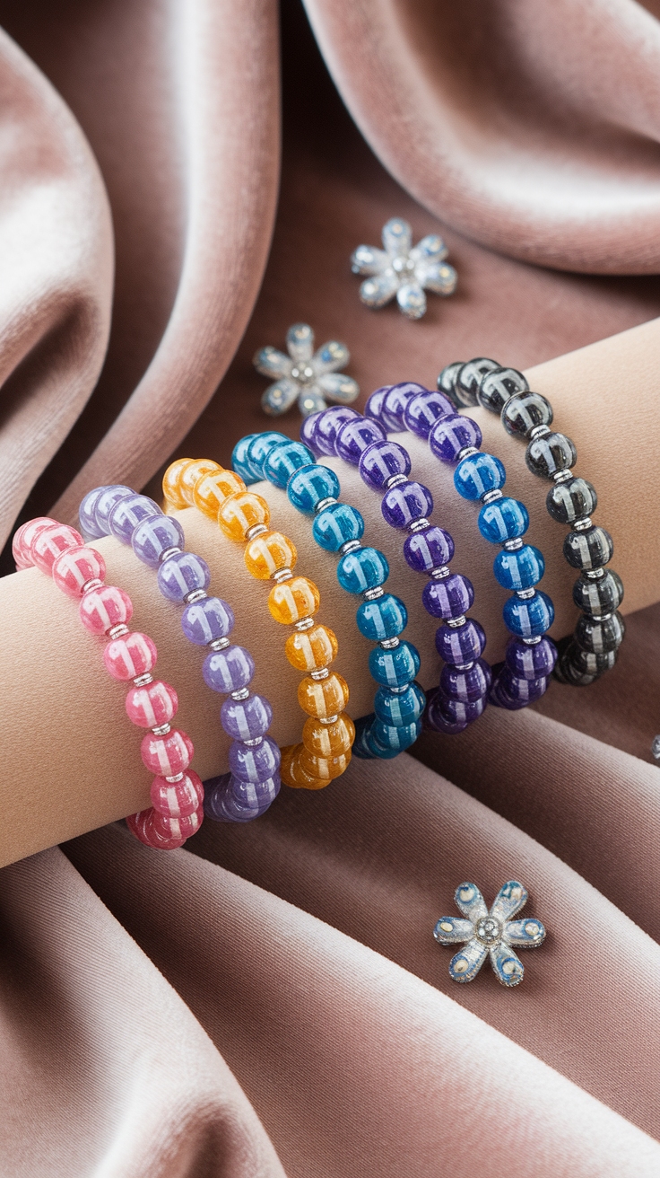 Matching Glass Bead Bracelets: Elegant Styles to Cherish outfit idea
