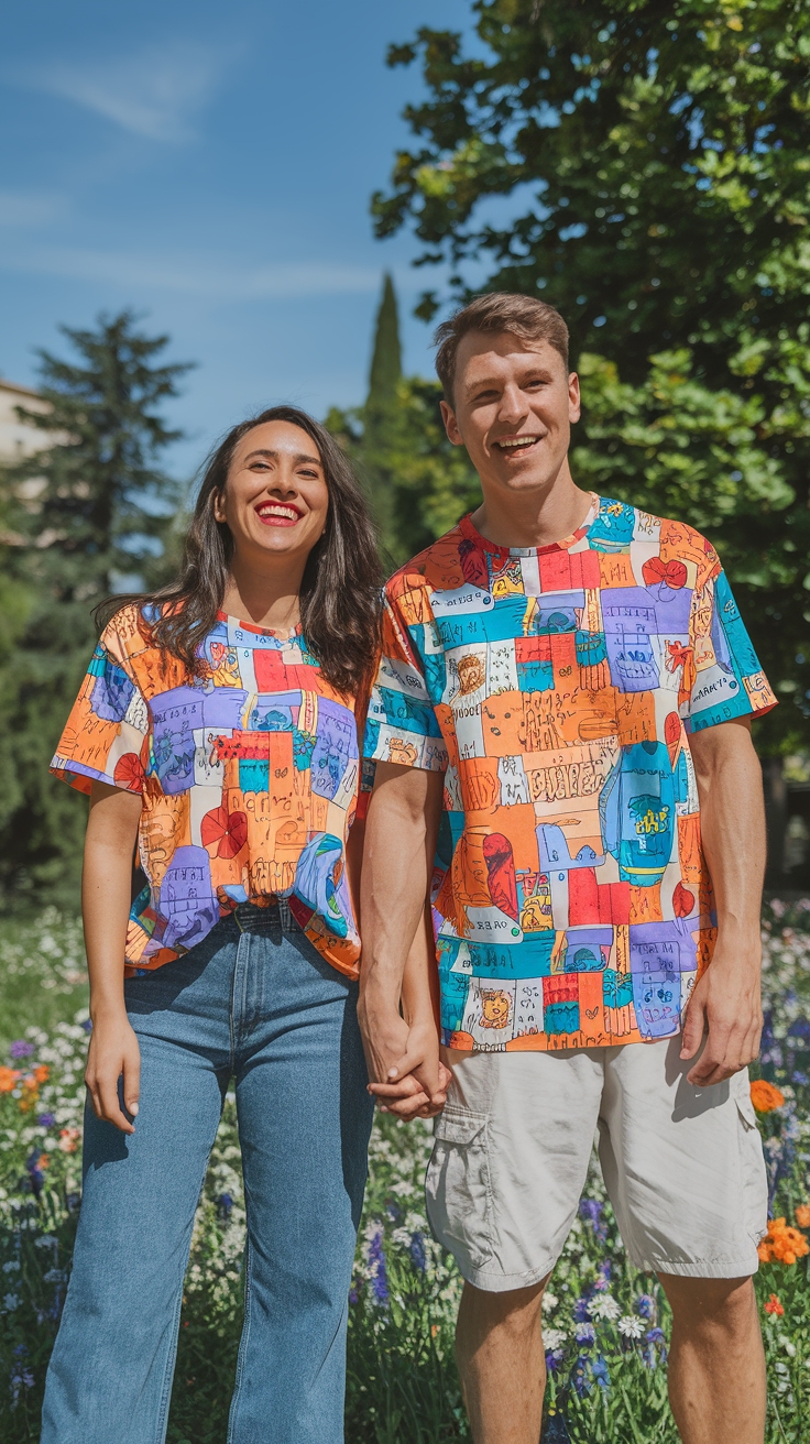Matching T Shirts Couple for Effortless Coordination outfit idea