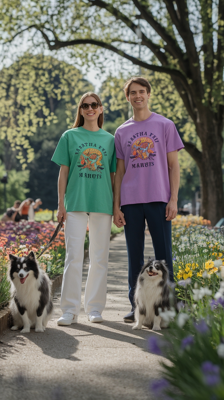 Stylish Matching T Shirts for Friends on the Go outfit idea