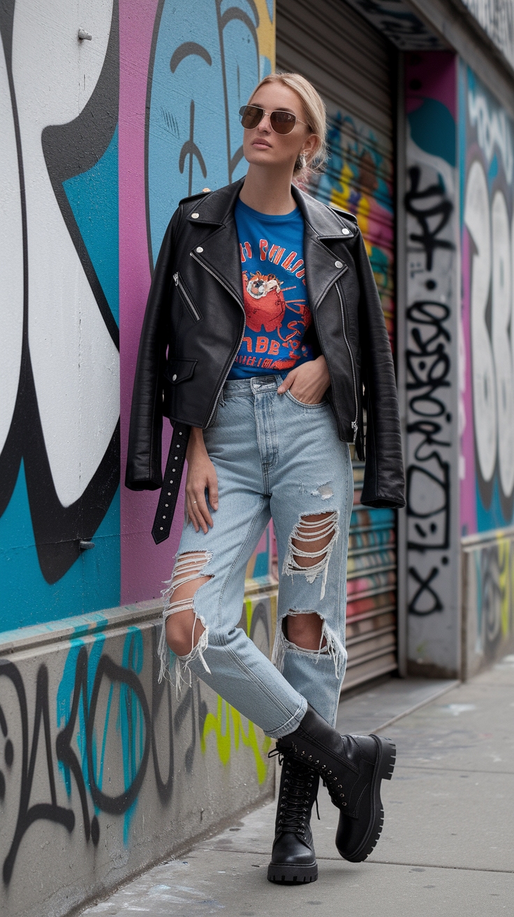 Chic Moto Boots Outfit for Trendy Looks outfit idea