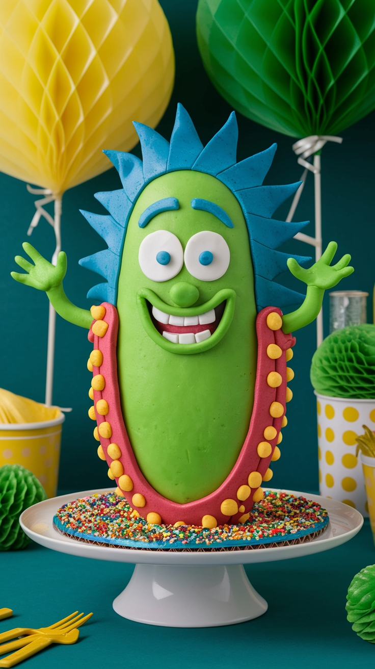 Exploring the Trend of Pickle Rick Cake outfit idea