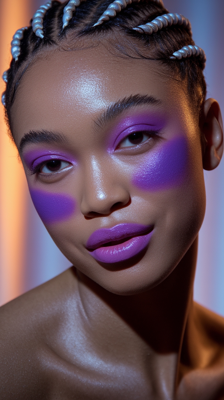 H2: Achieving the Perfect Purple Blush Make Up Look outfit idea