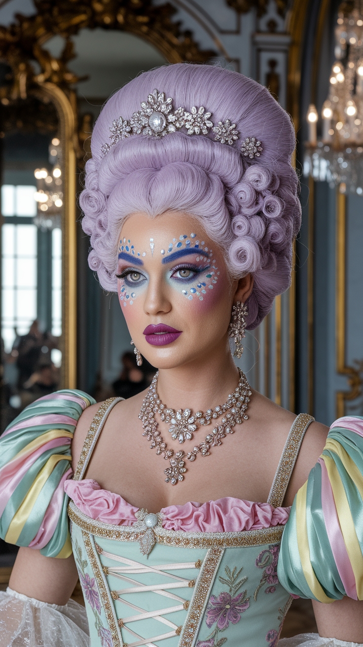 H2: Embracing Rococo Make Up for a Dramatic Style outfit idea