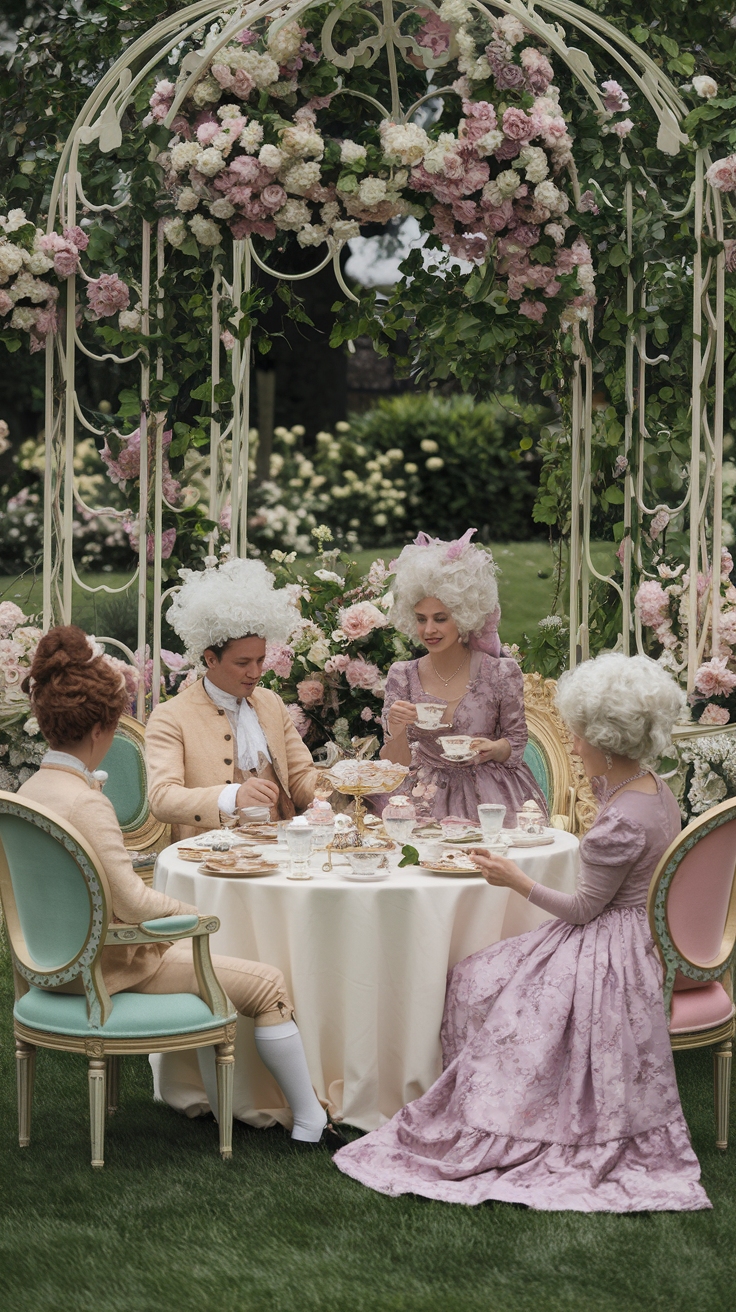 Hosting an Elegant Rococo Tea Party outfit idea