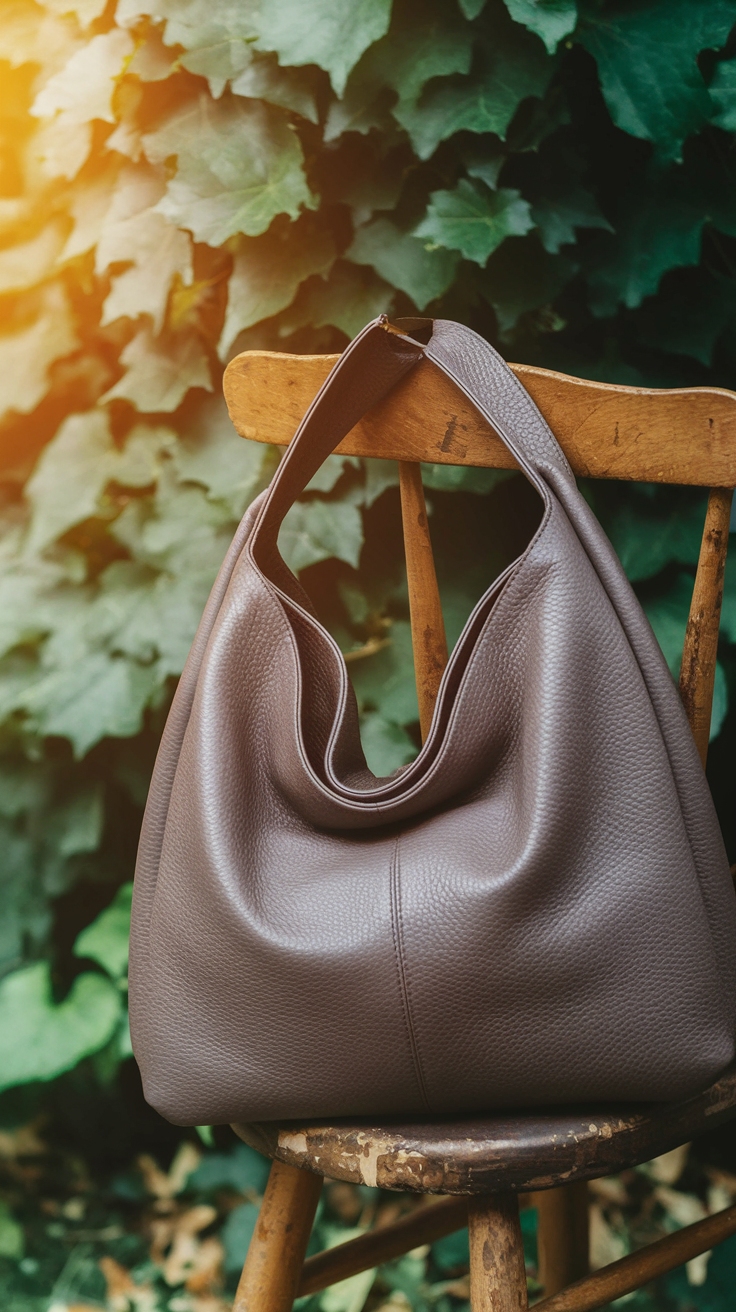 Trendy Looks with a Slouchy Shoulder Bag this Season outfit idea