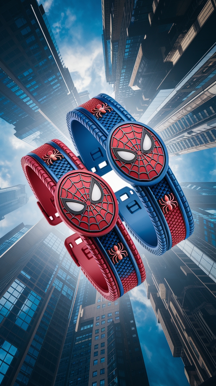 H2: Spiderman Matching Bracelets for Comic Fans outfit idea