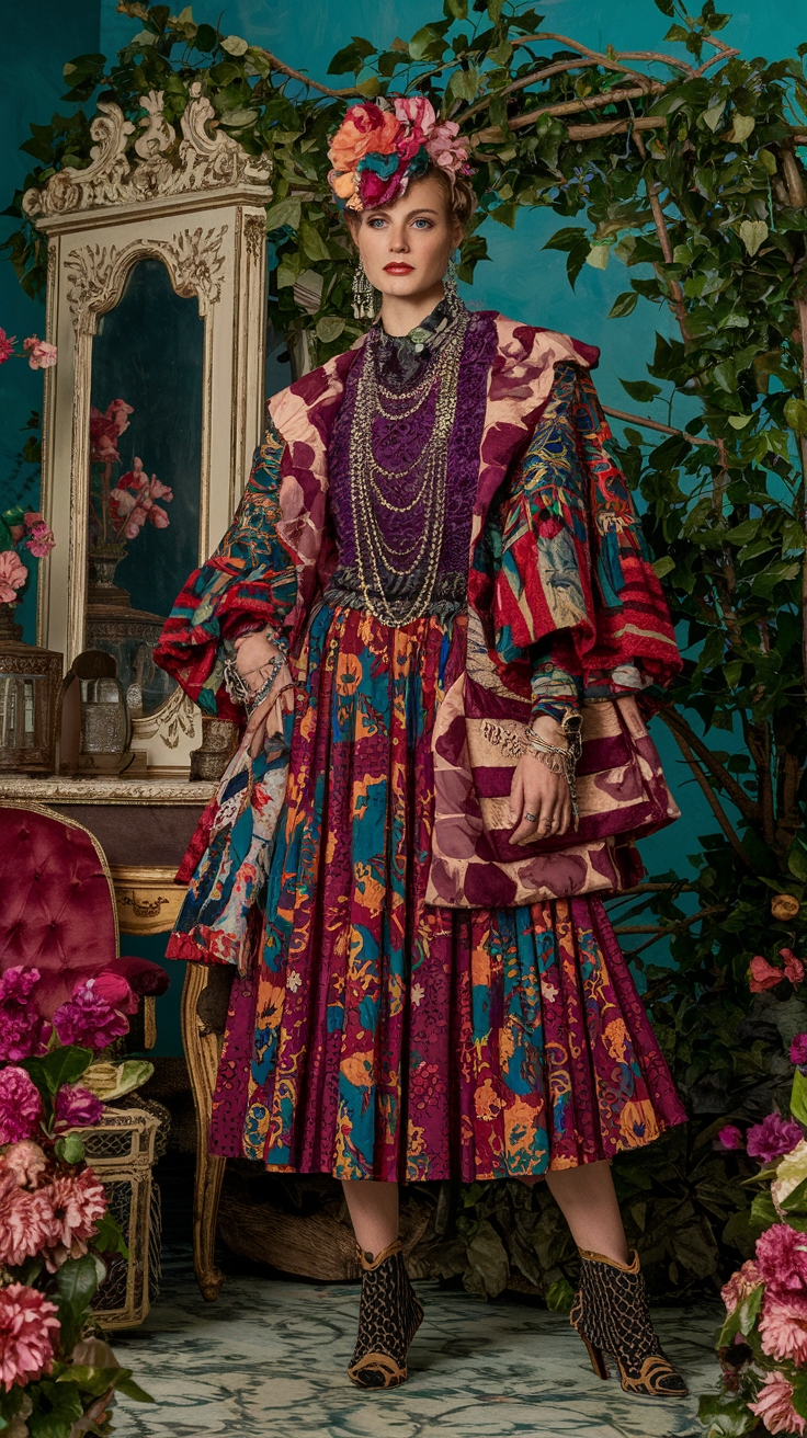 H2: Exploring Vintage Maximalism Fashion Trends outfit idea