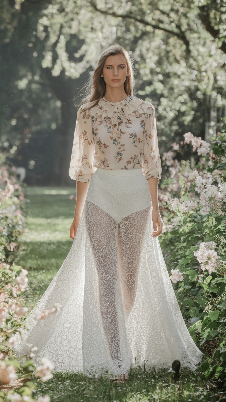 H2: Styling a White Lace Maxi Skirt Outfit for Summer outfit idea