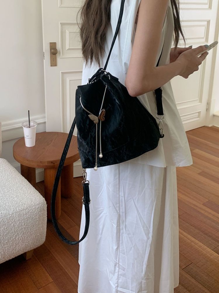 2025 Korean Style Versatile Women's Backpack - Trendy High-Quality Multifunctional Shoulder Bucket Bag